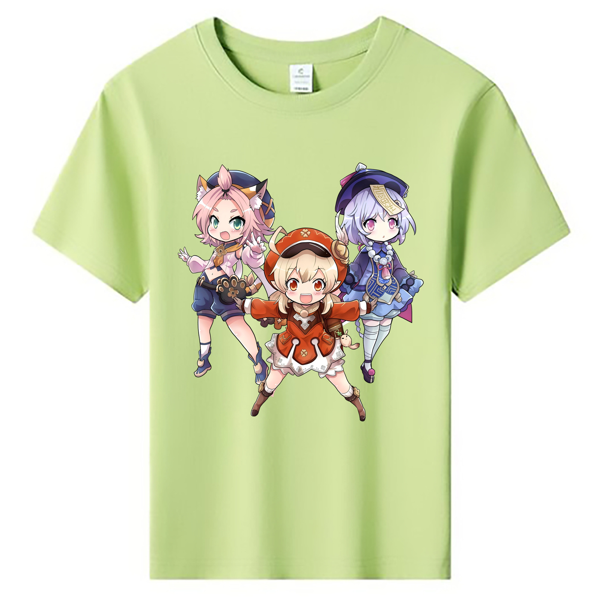 げんし神 七七 なな  genshin Nana 綿100％キッズTシャツ（フロントプリント）